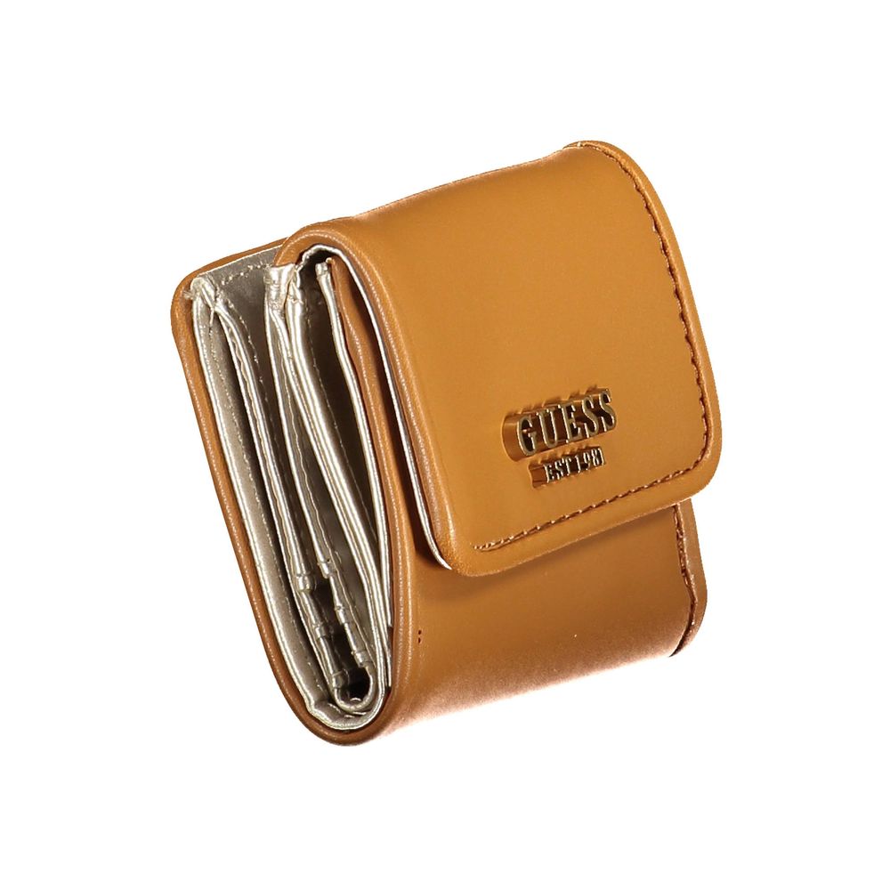 Guess Jeans Brown Polyethylene Wallet for Women